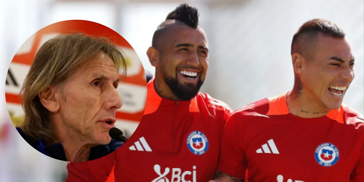 Gareca y jugadores de Chile. Foto: redes de La Roja.