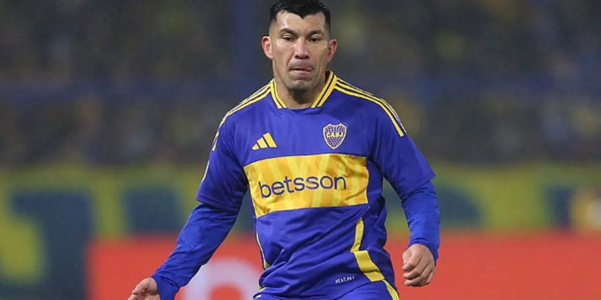 Gary Medel con la camiseta de Boca Juniors.