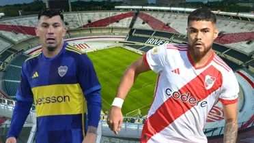 Gary Medel y Paulo Díaz (Foto tomada de: Goal/Transfermarkt/River Plate)