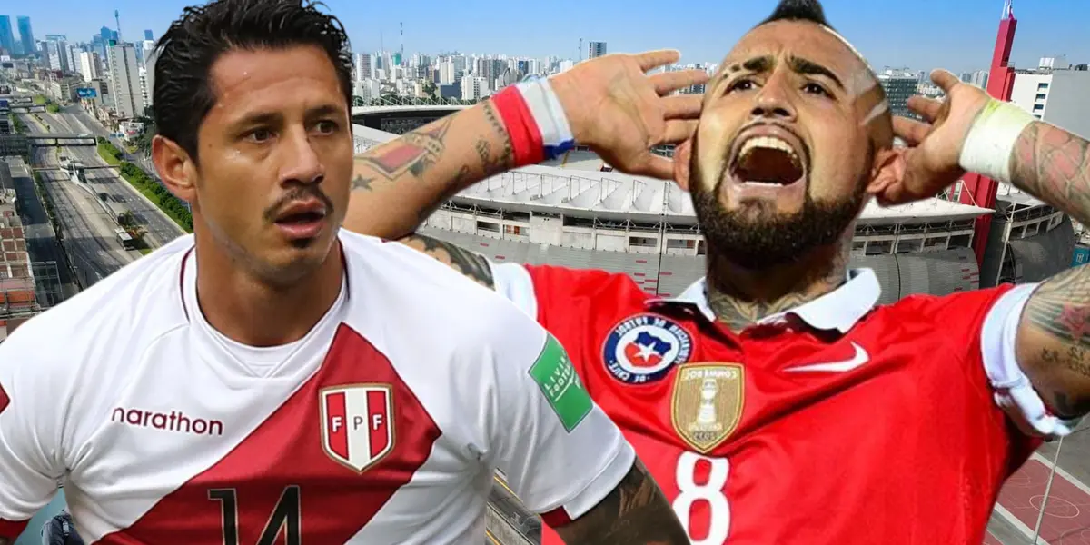 Gianluca Lapadula y Arturo Vidal (Foto tomada de: Cidelsa/Tiempos/RRP)