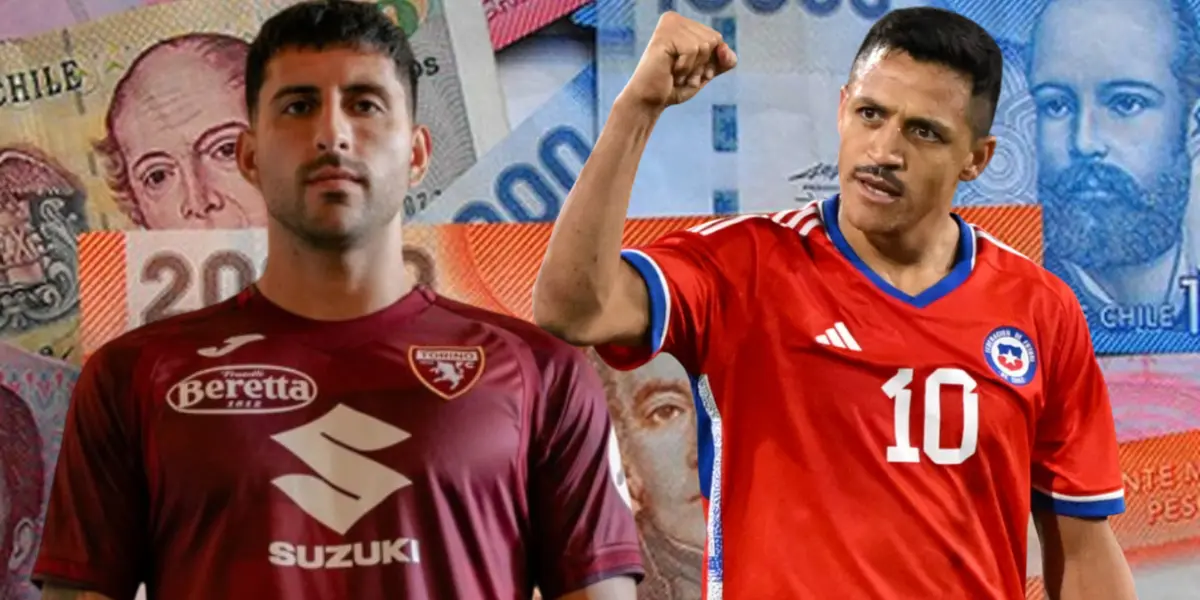 Guillermo Maripán y Alexis Sánchez (Foto tomada de: Prensa/Torino/La Roja)