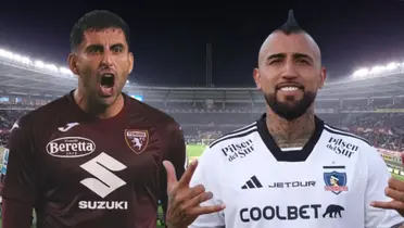 Guillermo Maripán y Arturo Vidal (Foto tomada de: Wikipedia/Torino/Colo Colo)