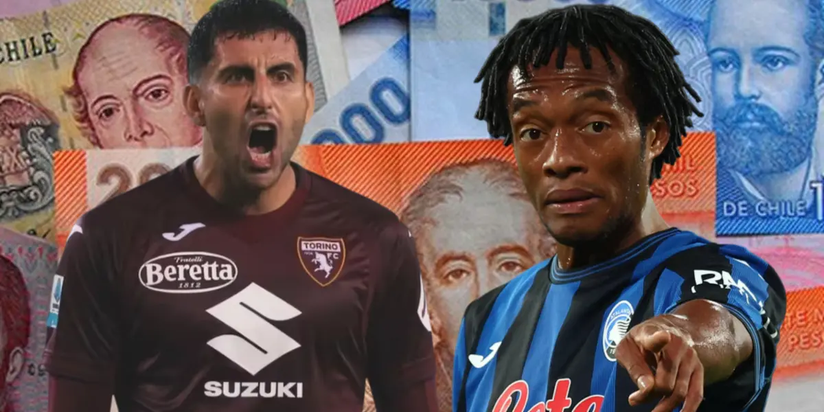 Guillermo Maripán y Guillermo Cuadrado (Foto tomada de: Prensa/Torino/Transfermarkt)