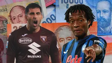 Guillermo Maripán y Guillermo Cuadrado (Foto tomada de: Prensa/Torino/Transfermarkt)
