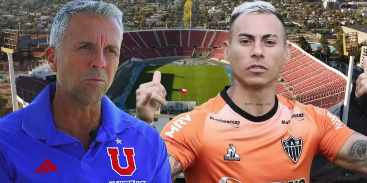 Gustavo Álvarez y Eduardo Vargas (Foto tomada de: La Cuarta/Atlético Mineiro/U de Chile)