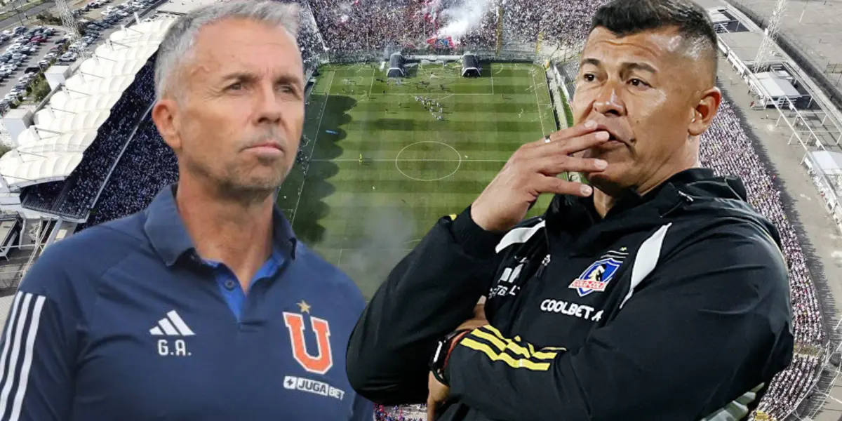 Gustavo Álvarez y Jorge Almirón (Foto tomada de: Colo Colo/Emol/U de Cile)