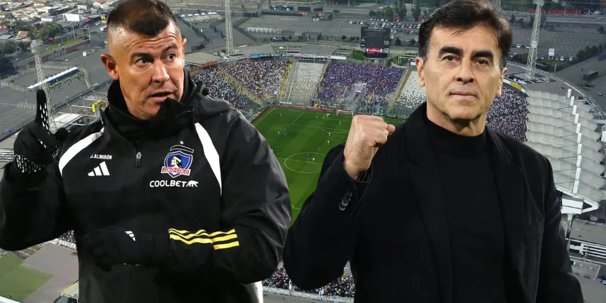 Gustavo Quinteros y Jorge Almirón (Foto tomada de: Colo Colo/Top)