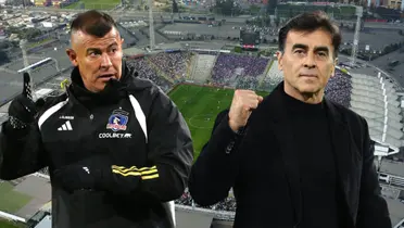 Gustavo Quinteros y Jorge Almirón (Foto tomada de: Colo Colo/Top)