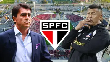 Gustavo Quinteros y Jorge Almirón (Foto tomada de: T13/TyC/Wikipedia)