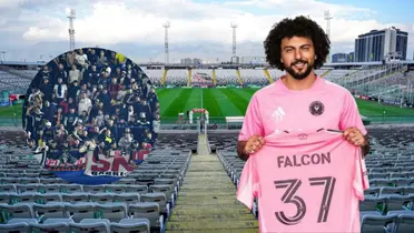 Hinchas de Colo-Colo y Maximiliano Falcón (Foto tomada de: Diario AS/Inter Miami/Wikipedia)