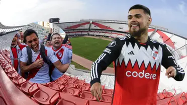 Hinchas de River Plate y Paulo Díaz (Foto tomada de: Goal/Transfermarkt/90 Min)