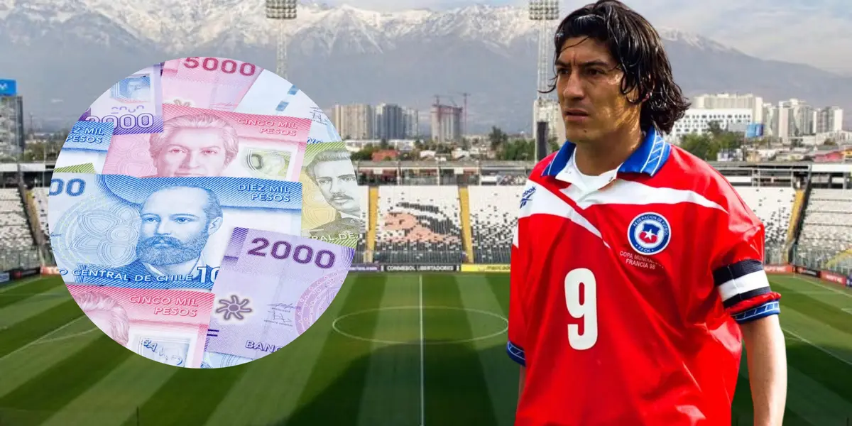 Iván Zamorano (Foto tomada de: Colo Colo/La Roja/Remitly)