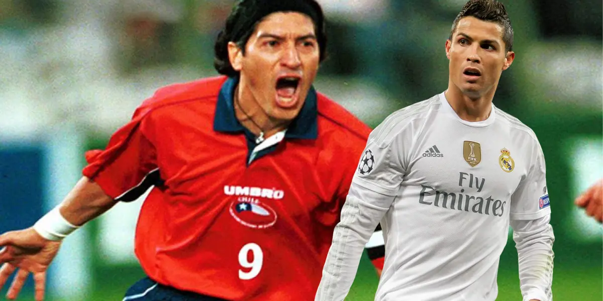 Iván Zamorano y Cristiano Ronaldo (Foto tomada de: Mundo Deportivo/PD)