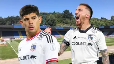 Javier Correa y Esteban Pavez (Foto tomada de: Estadio/Colo-Colo/Agricultura)