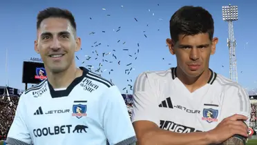 Javier Correa y Esteban Pavez (Foto tomada de: La Tercera/Colo-Colo)
