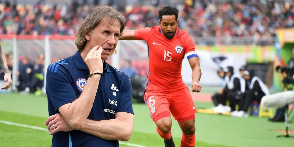 Jean Beausejour y Ricardo Gareca (Foto tomada de: CONMEBOL/CNN)