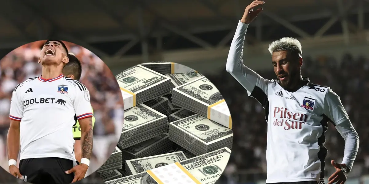 Jordhy Thompson y Juan Martín Lucero, en Colo Colo.