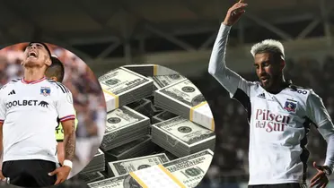 Jordhy Thompson y Juan Martín Lucero, en Colo Colo.