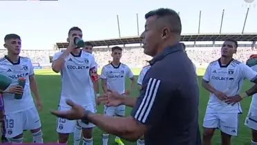 Jorge Almirón dirigiendo a Colo Colo.