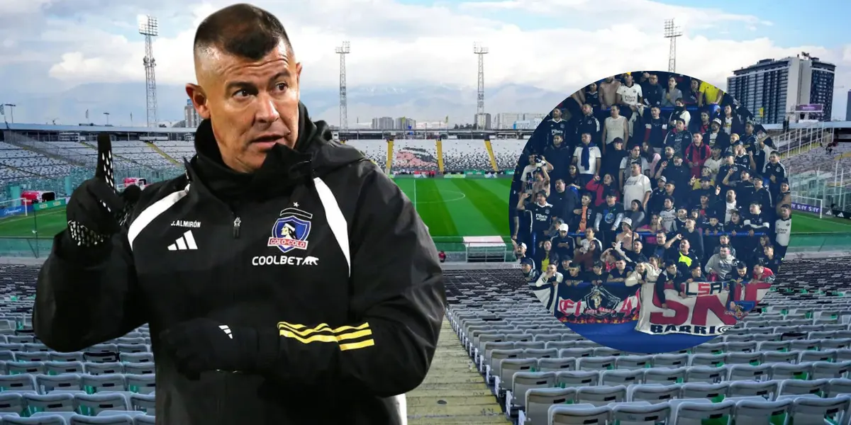 Jorge Almirón e hinchas de Colo Colo (Foto tomada de: Colo Colo/Top/Wikipedia)