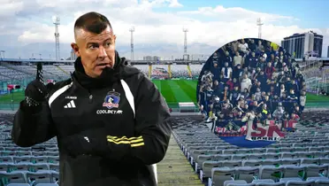 Jorge Almirón e hinchas de Colo Colo (Foto tomada de: Colo Colo/Top/Wikipedia)