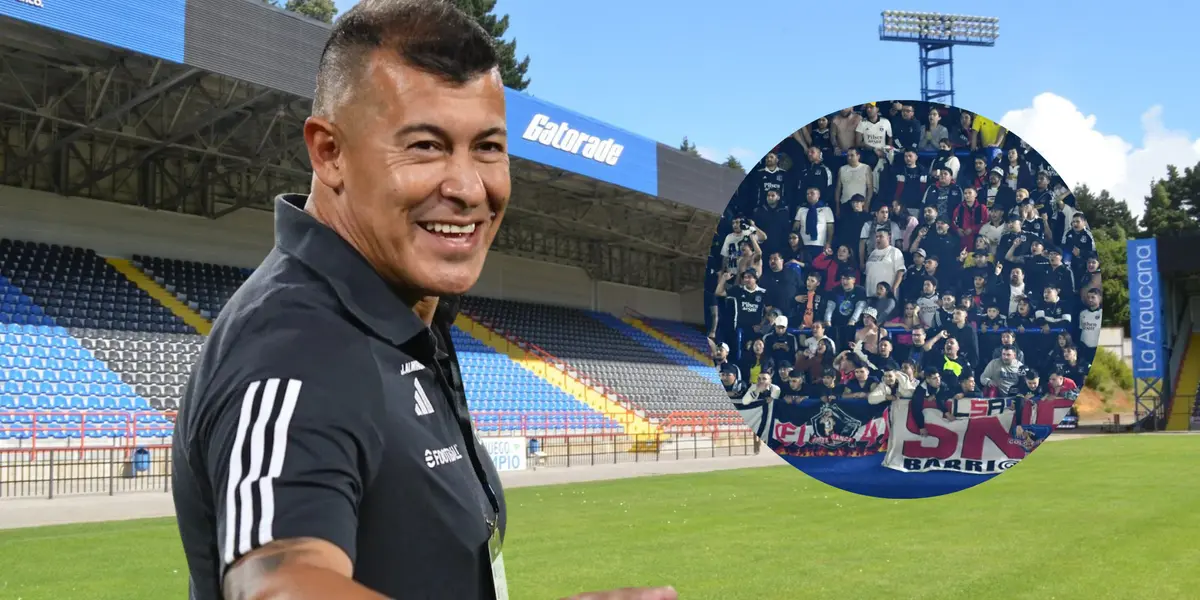 Jorge Almirón e hinchas de Colo-Colo (Foto tomada de: Wikipedia/ESPN/Sabes)