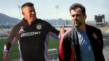 Jorge Almirón e Ítalo Pinochet (Foto tomada de: Wikipedia/Colo Colo/AS)