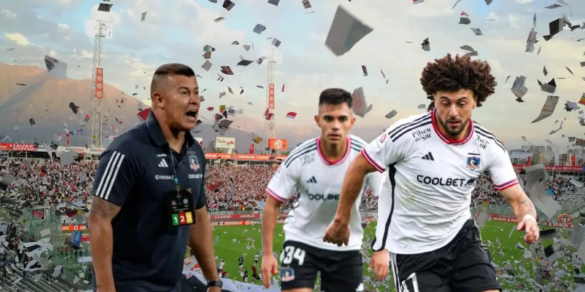 Jorge Almirón, Maximiliano Falcón en el Estadio Monumental.
