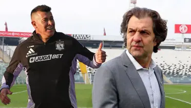 Jorge Almirón y Aníbal Mosa (Foto tomada de: Contraste/Colo-Colo)