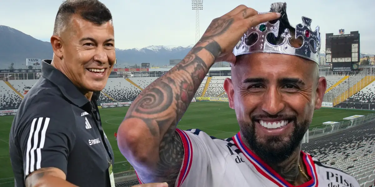 Jorge Almirón y Arturo Vidal (Foto tomada de: Wikipedia/Sabes/Colo-Colo)