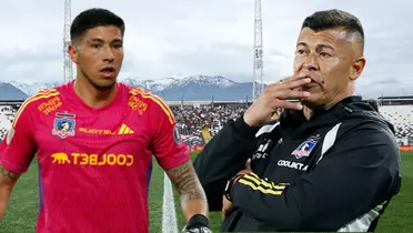 Jorge Almirón y Brayan Cortés (Foto tomada de: Colo Colo/La Tercera)