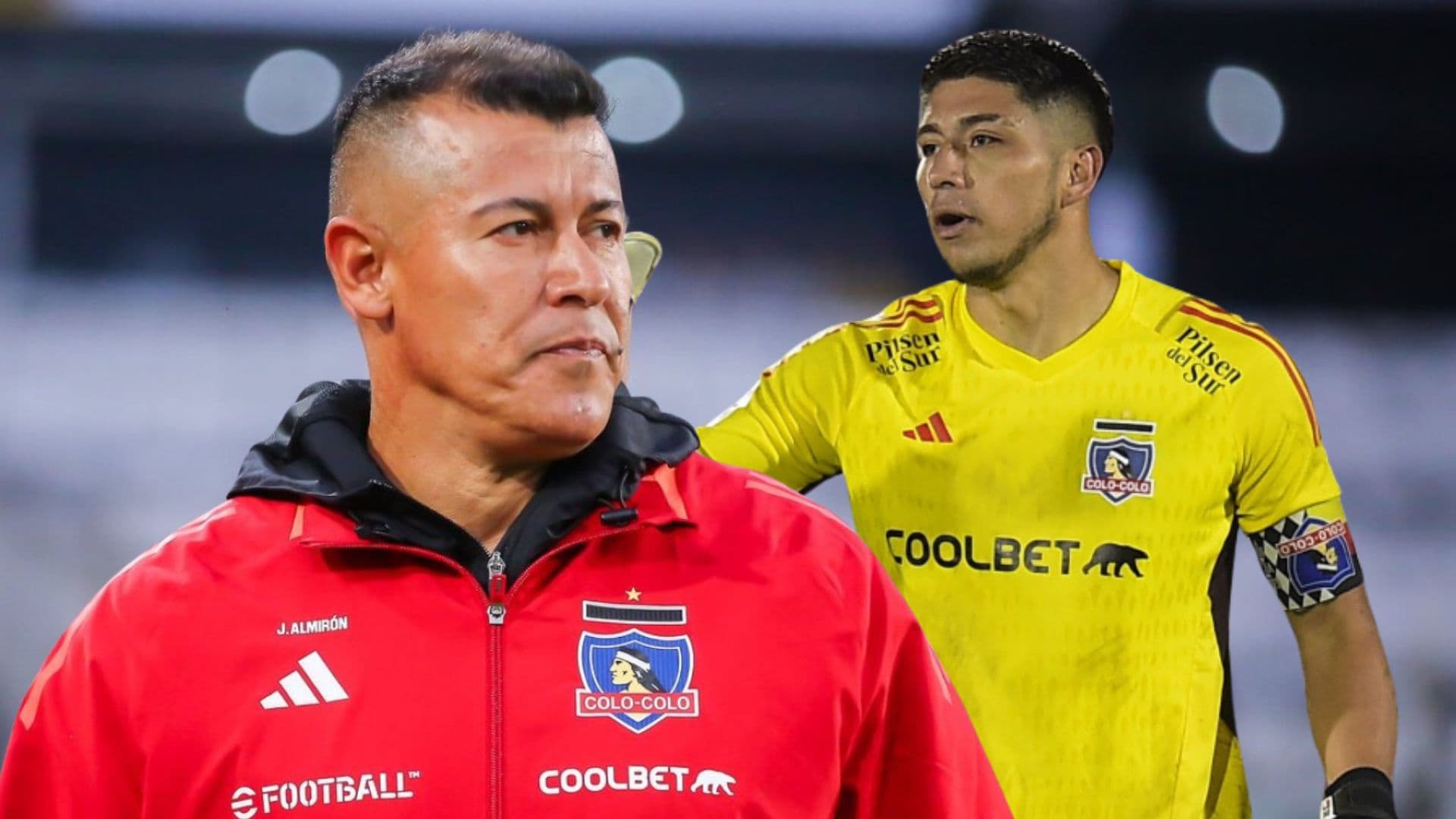 Jorge Almirón y Brayan Cortés (Foto tomada de: Transfermarkt/Chile)