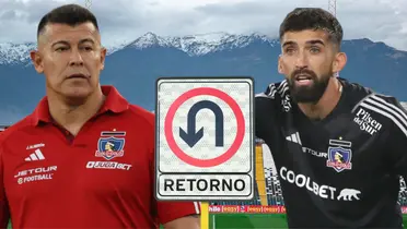 Jorge Almirón y Emiliano Amor (Foto tomada de: Colo Colo/TNT/Multiseñal)