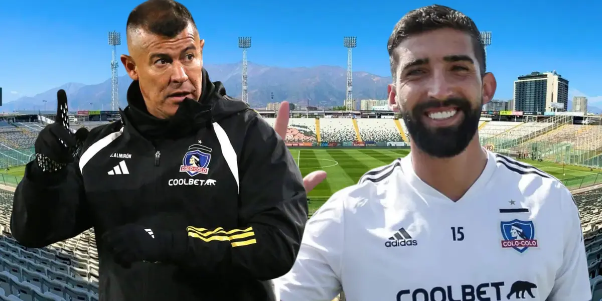 Jorge Almirón y Emiliano Amor (Foto tomada de: RedGol/Top/Colo Colo)