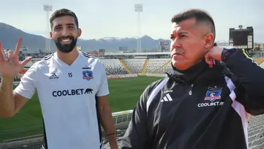 Jorge Almirón y Emiliano Amor (Foto tomada de: Wikipedia/Colo Colo/Chile)