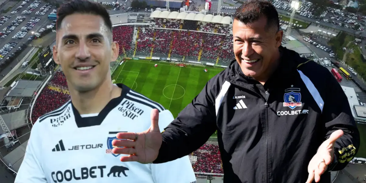 Jorge Almirón y Javier Correa (Foto tomada de: Sentimiento/La Tercera/Colo Colo)