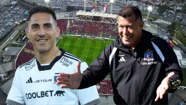 Jorge Almirón y Javier Correa (Foto tomada de: Sentimiento/La Tercera/Colo Colo)