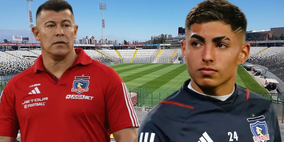 Jorge Almirón y Jordhy Thompson (Foto tomada de: Colo Colo)