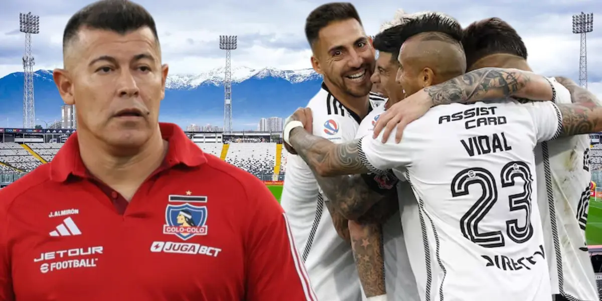 Jorge Almirón y jugadores de Colo Colo (Foto tomada de: Colo Colo/Wikipedia)