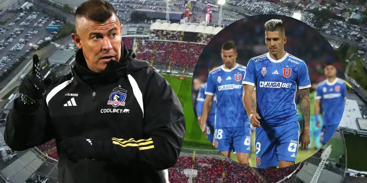 Jorge Almirón y jugadores de Universidad de Chile (Foto tomada de: Colo Colo/Top/Universidad de Chile)