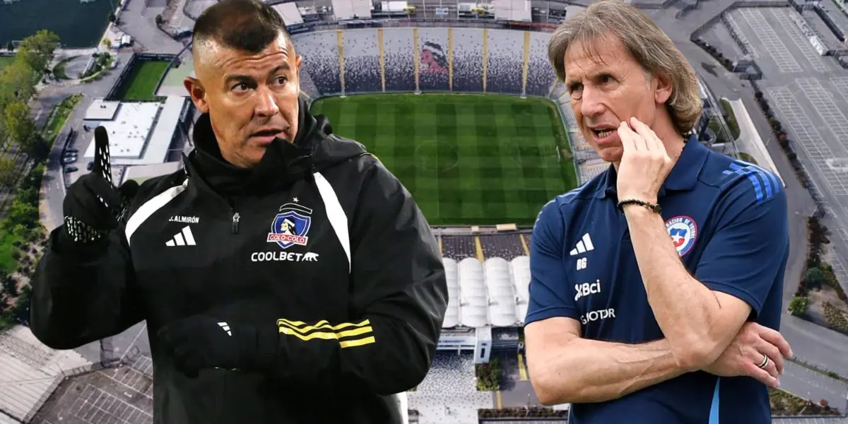 Jorge Almirón y Ricardo Gareca (Foto tomada de: Colo Colo/TOP/Chile)