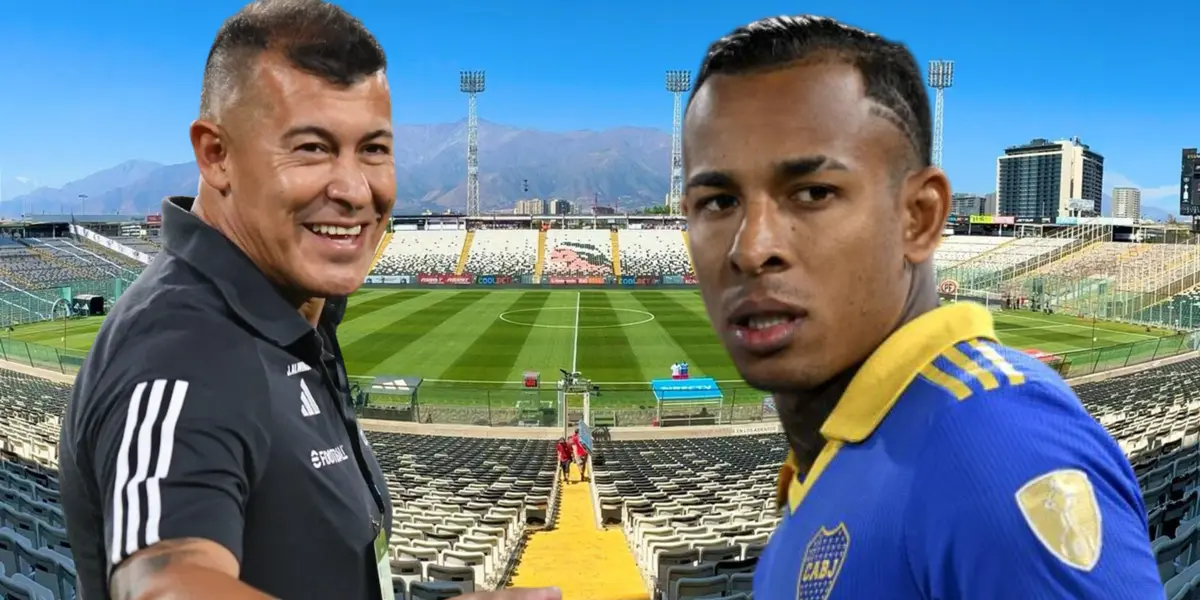 Jorge almirón y Sebastián Villa (Foto tomada de: Colo Colo/Sabes/Boca Juniors)