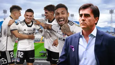 Jugadores Colo Colo y Gustavo Quinteros (Foto tomada de: Colo Colo/TyC)