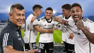 Jugadores Colo Colo y Jorge Almirón (Foto tomada de: Chile/Sabes/Colo Colo)
