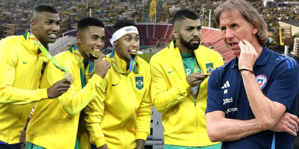 Jugadores de Brasil y Ricardo Gareca (Foto tomada de: La Cuarta/CNN/El Universo)