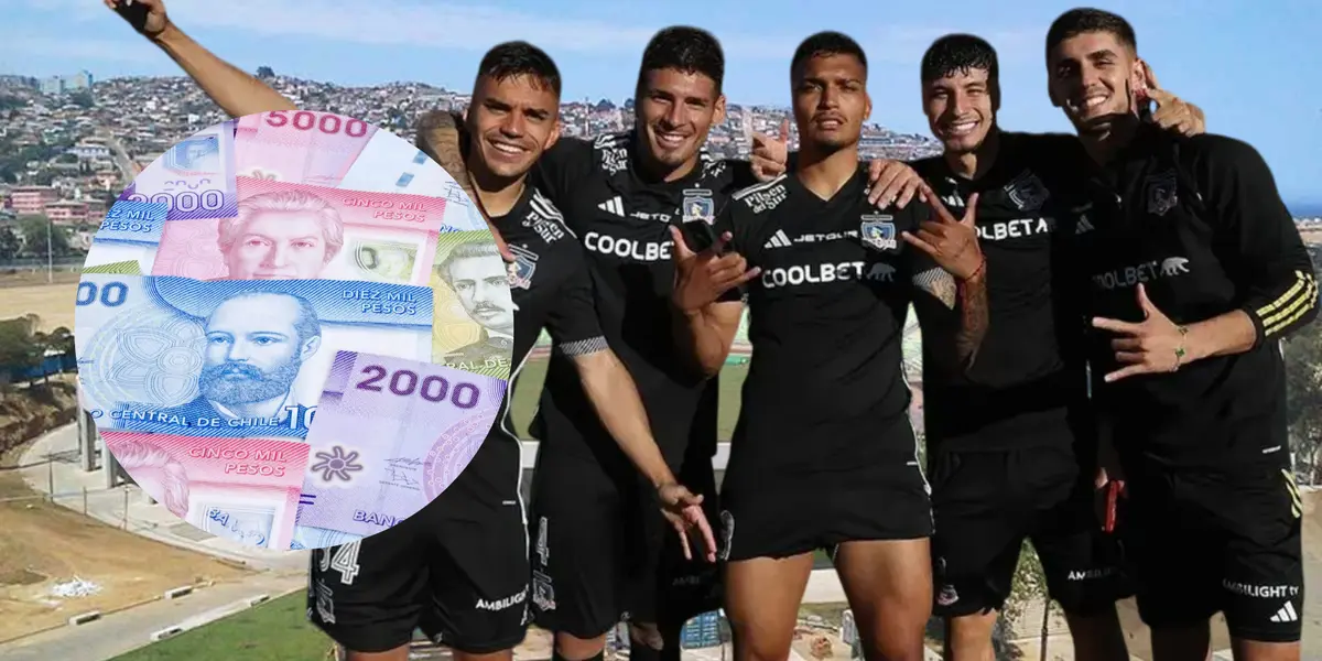 Jugadores de Colo Colo (Foto tomada de: Hormigón/Colo Colo/Remitly)