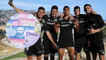 Jugadores de Colo Colo (Foto tomada de: Hormigón/Colo Colo/Remitly)