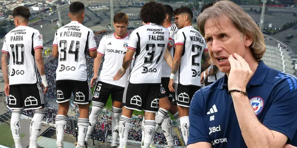 Jugadores de Colo Colo y Ricardo Gareca (Foto tomada de: Colo Colo/TNT/Selección Chilena)