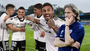 Jugadores de Colo-Colo y Ricardo Gareca (Foto tomada de: Sabes/La Roja/Colo-Colo)