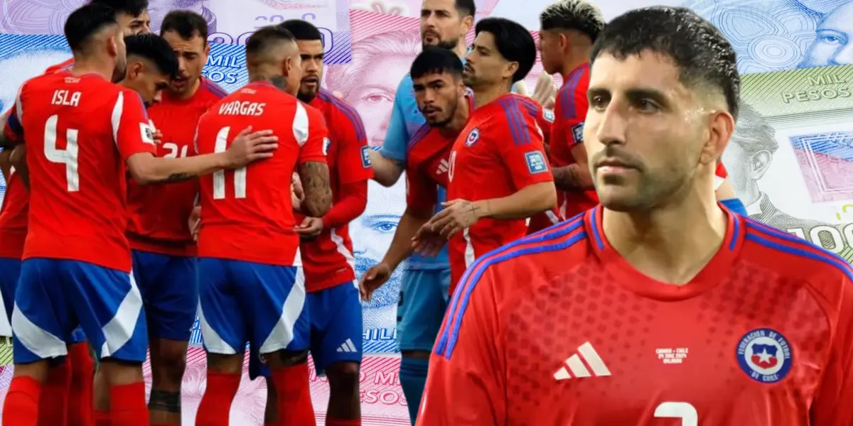 Jugadores de La Roja y Guillemo Maripán (Foto tomada de: Remitly/Longuino/TNT)